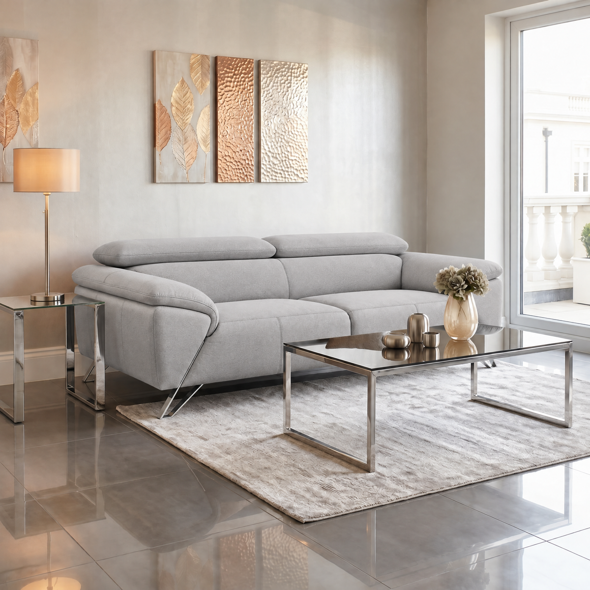 Nicoletti Puccini 3 Seater Sofa - 3 Seater Sofa NA — Fuente FR Ash, gallery image 4