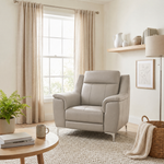 Nicoletti Carmen Armchair - Armchair CB — Feet: Shiny Metal / Torello PS Tortora 328, gallery image 3