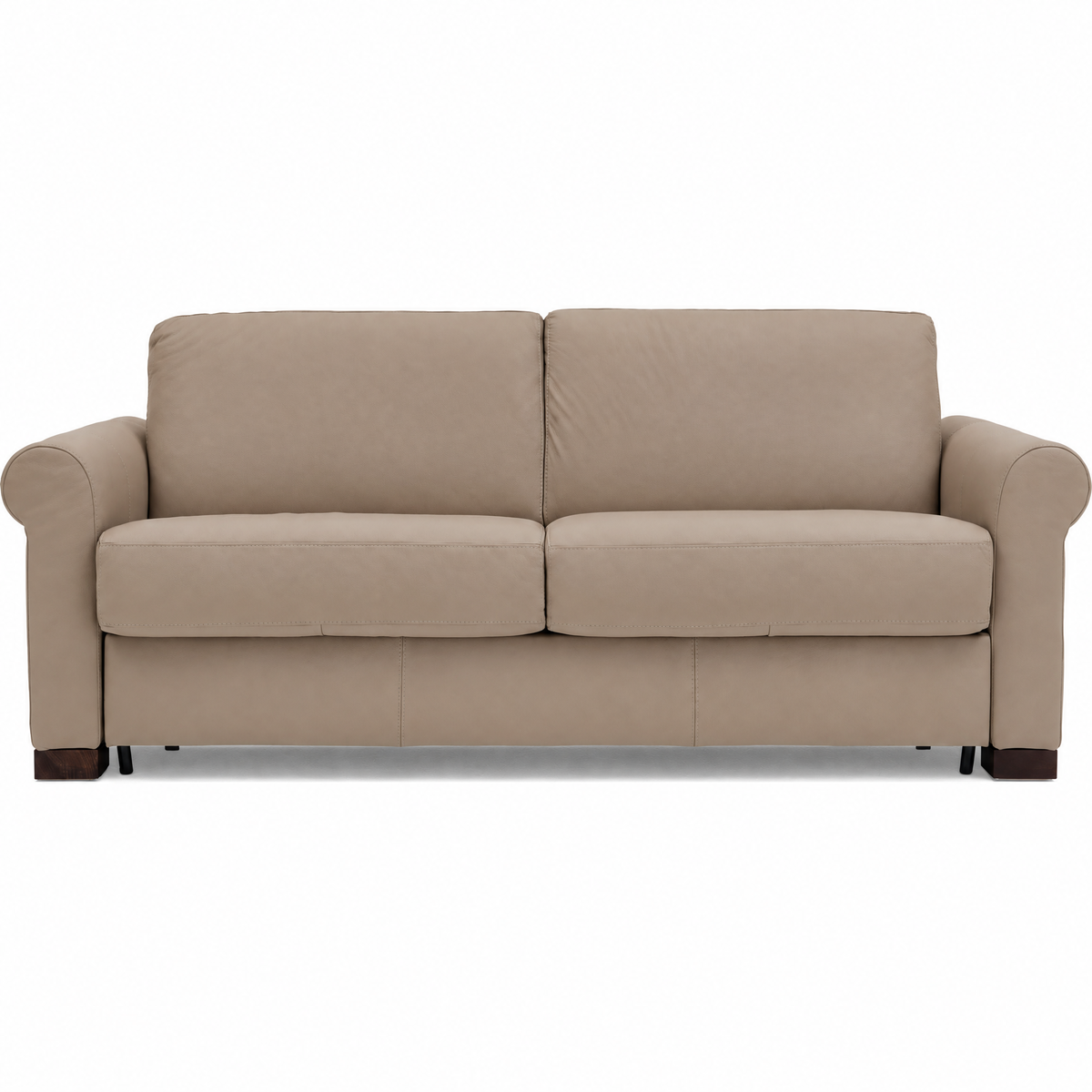 Nicoletti Carlotta 3 Seater Sofa Bed with Curved Arms - 2.5 Sofabed with Arms Rondo CB Sofa Beds Sterling Home 1 Torello Taupe 312