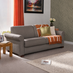 Nicoletti Carlotta 3 Seater Sofa Bed with Curved Arms - 2.5 Sofabed with Arms Rondo CB — Torello Grigio Scuro 327, gallery image 2