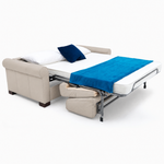 Nicoletti Carlotta 3 Seater Sofa Bed with Curved Arms - 2.5 Sofabed with Arms Rondo CB — Torello Fango 352, gallery image 3