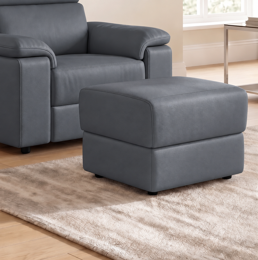 Nicoletti Rossini Storage Footstool - Ottoman Holder CB — Torello PS Blu -S 81, gallery image 4