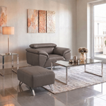 Nicoletti Puccini Footstool - Rectangular Stool CK — Botero Visone 2150, gallery image 2