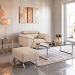 Nicoletti Puccini Footstool - Rectangular Stool CK — Botero Crema 2156, gallery image 2
