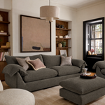 Vogue Williams Bayswater Extra Large Sofa - Extra Large Sofa Matt Chenille — Matt Chenille Mushroom, gallery image 1