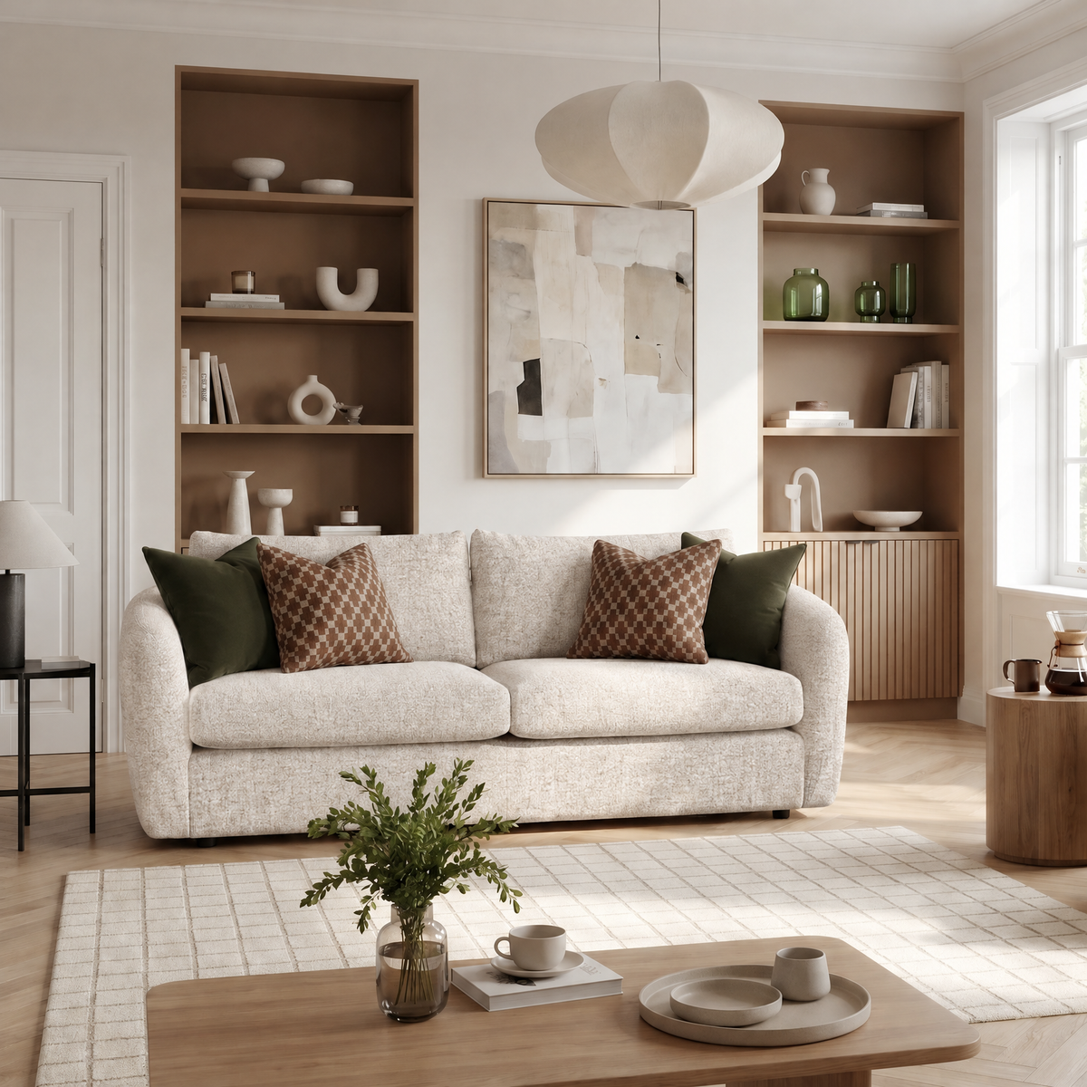 Vogue Williams Carnaby Medium Sofa - Medium Sofa Soft Boucle — Soft Boucle Oatmeal, gallery image 1