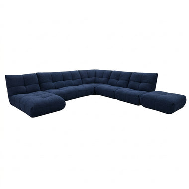 Comet Corner Sofa - Combination 1 - Corner Sofa Group Fabric Sterling Home 1 FAB-VIS-330 DARK INDIGO