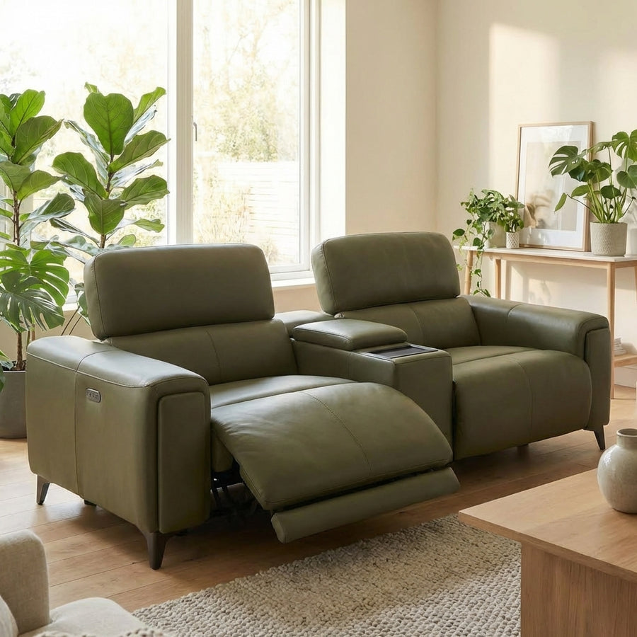 Plaza Media 3 Seater Sofa - Media 3 Seater Cat 20S - Power Recliner with USB