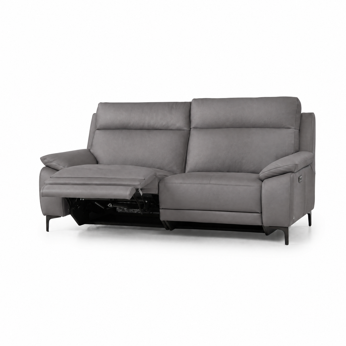 Nicoletti Vivaldi 3 Seater Recliner Sofa On Legs - 3 Seater Double Power Recliner on Legs CB Torello - Power Recliner with USB-C 3 Seater Sofas Sterling Home 7 Torello PS Chocol -S 91
