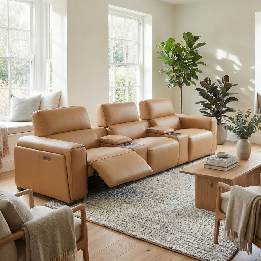 Majestic Media 3 Seater Sofa - Media 3 Seater Sofa Cat20S - Power Recliner with USB