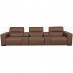 Majestic Media 3 Seater Sofa - Media 3 Seater Sofa Cat20S - Power Recliner with USB 3 Seater Sofas Sterling Home 1 NWS-512E CACAO BROWN