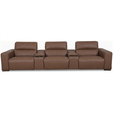 Majestic Media 3 Seater Sofa - Media 3 Seater Sofa Cat20S - Power Recliner with USB 3 Seater Sofas Sterling Home 1 NWS-512E CACAO BROWN