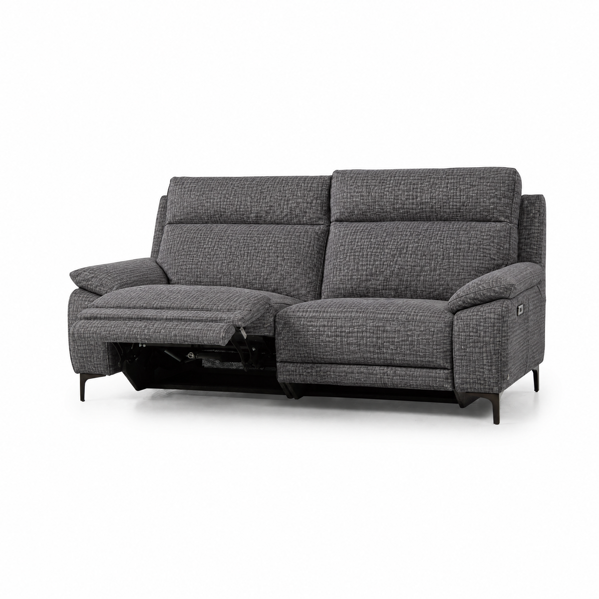 Nicoletti Vivaldi 3 Seater Recliner Sofa On Legs  - 3 Seater Double Power Recliner on Legs NA/NE - Power Recliner with USB-C