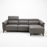 Nicoletti Verdi Chaise Sofa with Power Recliner & Lumbar Support