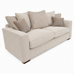 Hope 3 Seater Sofa - 3 Seater Sofa Grade B — Pillow Back / Lassie Linen/Wisp Gold/Larry Latte / Dark Brown Feet, gallery image 2