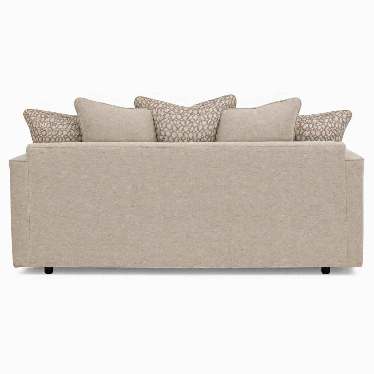 Hope 3 Seater Sofa - 3 Seater Sofa Grade B — Pillow Back / Lassie Linen/Wisp Gold/Larry Latte / Dark Brown Feet, gallery image 3