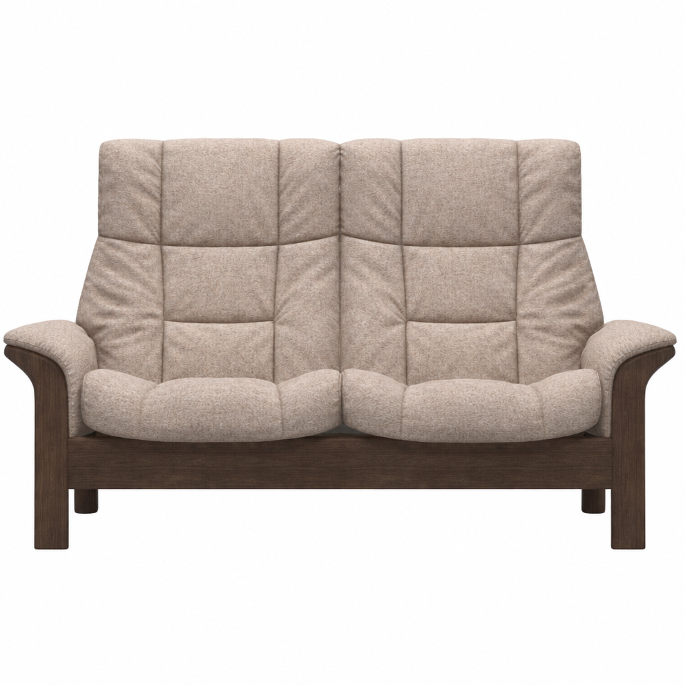 Stressless Buckingham High 2 Seater Sofa - High 2 Seater Sofa Fabric Group 5 - Manual Recliner 2 Seater Sofas Sterling Home 1 Calido 57981 Light Beige