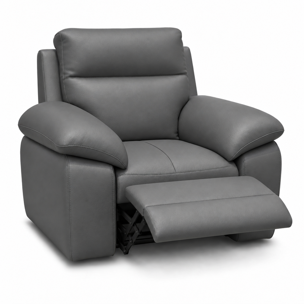 Nicoletti Vivaldi Recliner Armchair - Power Recliner Chair CB Torello - Power Recliner with USB-C — Torello PS Grigio Scuro 327, gallery image 2