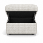 Nicoletti Vivaldi Storage Footstool - Ottoman Holder NA/NE — Gaston 701 Bianco, gallery image 2