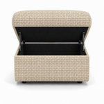 Nicoletti Vivaldi Storage Footstool - Ottoman Holder NA/NE — Gaston 704 Avorio, gallery image 2