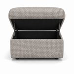 Nicoletti Vivaldi Storage Footstool - Ottoman Holder NA/NE — Gaston 724 Visone, gallery image 2