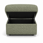 Nicoletti Vivaldi Storage Footstool - Ottoman Holder NA/NE — Gaston 748 Salvia, gallery image 2