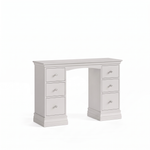Aria Grey Double Pedestal Dressing Table - Dressing Table Double Pedestal Light Grey