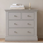 Aria Grey 2 Over 2 Drawer Chest - 2 Over 2 Chest Light Grey Chests of Drawers Sterling Home 2
