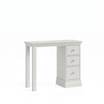 Aria Grey Single Pedestal Dressing Table - Dressing Table Single Pedestal Light Grey