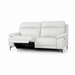 Nicoletti Vivaldi 3 Seater Recliner Sofa On Legs - 3 Seater Double Power Recliner on Legs CK Botero - Power Recliner with USB-C 3 Seater Sofas Sterling Home 7 Botero 2153 Bianco
