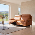 Nicoletti Vivaldi 3 Seater Recliner Sofa On Legs - 3 Seater Double Power Recliner on Legs NA/NE - Power Recliner with USB-C 3 Seater Sofas Sterling Home 3