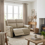Juno 2 Seater Recliner Sofa - 2 Seater Power Recliner Sofa with USB F8 - Power Recliner with USB