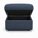 Nicoletti Vivaldi Storage Footstool - Ottoman Holder NA/NE — Gaston 737 Blu, gallery image 2