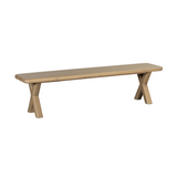 Foundry Solid Oak Bench