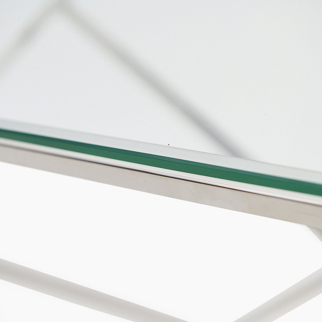 Genoa Console Table - Console Table Clear Glass / Stainless Steel Tables Sterling Home 5