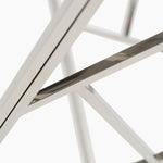 Genoa Console Table - Console Table Clear Glass / Stainless Steel Tables Sterling Home 6