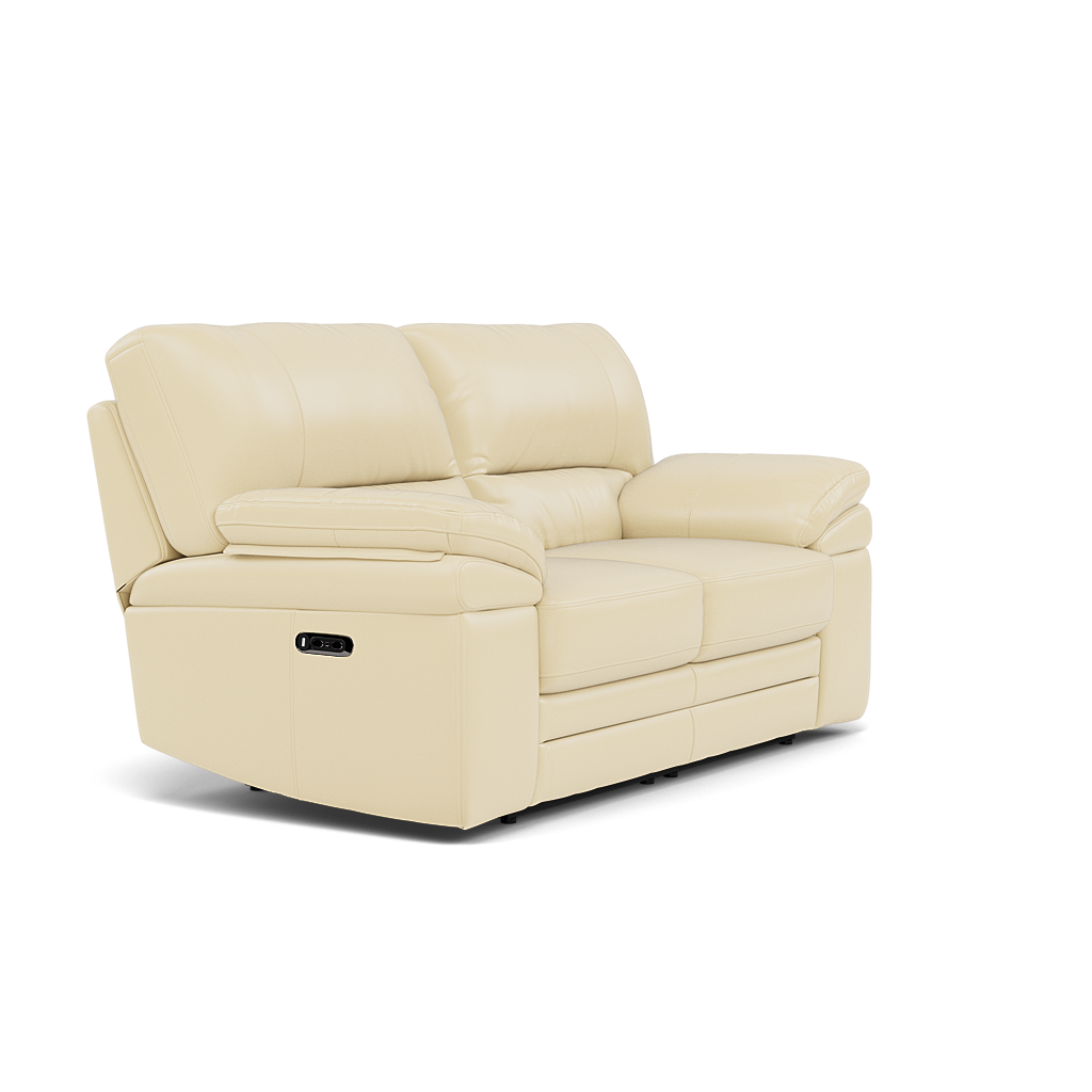 Gino 2 Seater Recliner Sofa - 2 Seater Manual Recliner Sofa Cat 60 - Manual Recliner — Cat-60/02 Montana Cool Cream, gallery image 1