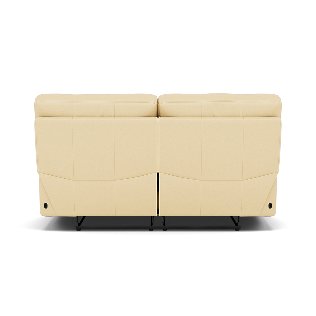 Gino 2 Seater Recliner Sofa - 2 Seater Manual Recliner Sofa Cat 60 - Manual Recliner — Cat-60/04 Montana Vanilla Cream, gallery image 2