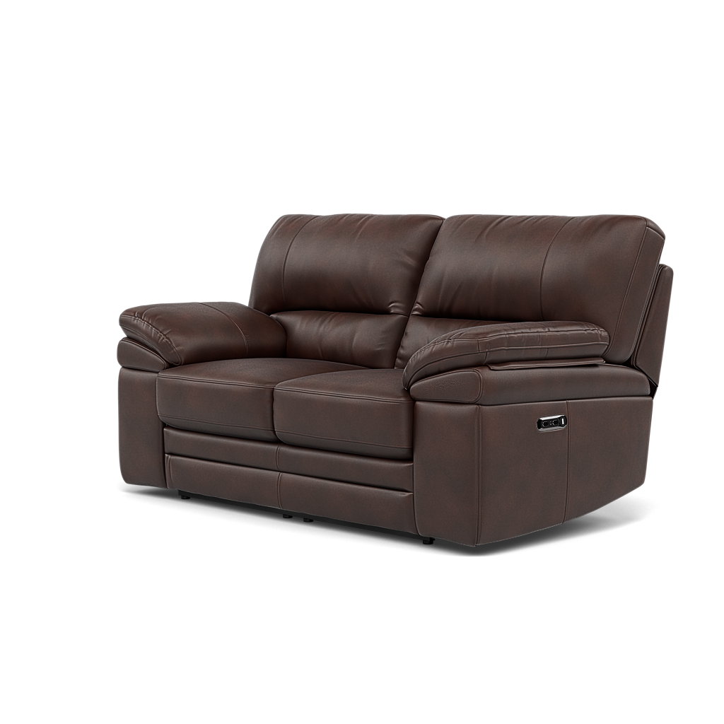 Gino 2 Seater Recliner Sofa - 2 Seater Manual Recliner Sofa Cat 60 - Manual Recliner — Cat-60/08 Montana Chocolate, gallery image 3
