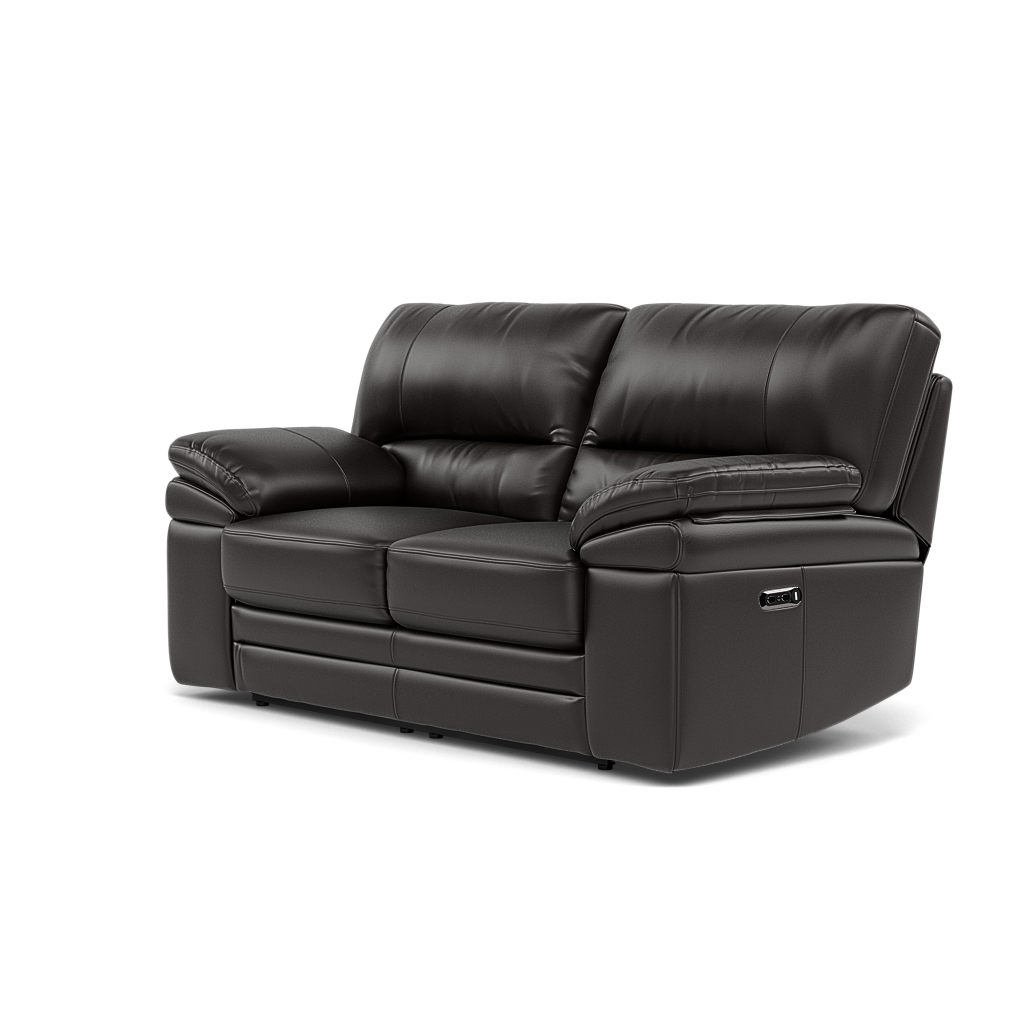 Gino 2 Seater Recliner Sofa - 2 Seater Manual Recliner Sofa Cat 60 - Manual Recliner — Cat-60/09 Montana Black Coffee, gallery image 3