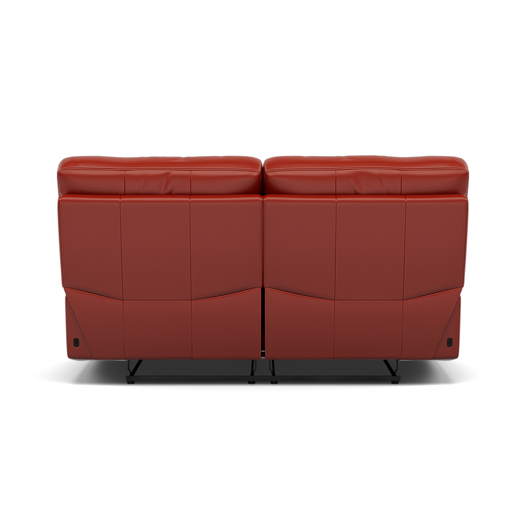 Gino 2 Seater Recliner Sofa - 2 Seater Manual Recliner Sofa Cat 60 - Manual Recliner — Cat-60/11 Montana Flame, gallery image 2