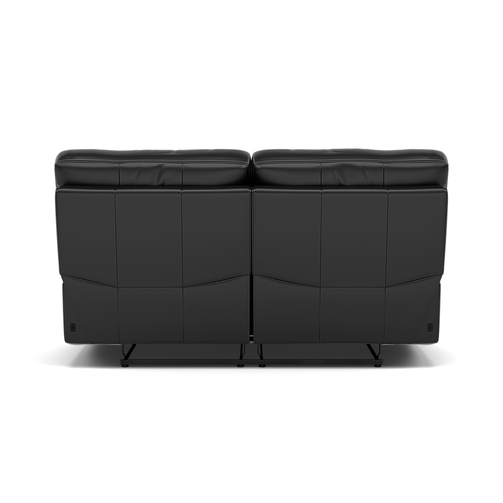 Gino 2 Seater Recliner Sofa - 2 Seater Manual Recliner Sofa Cat 60 - Manual Recliner — Cat-60/22 Montana Jet Black, gallery image 2