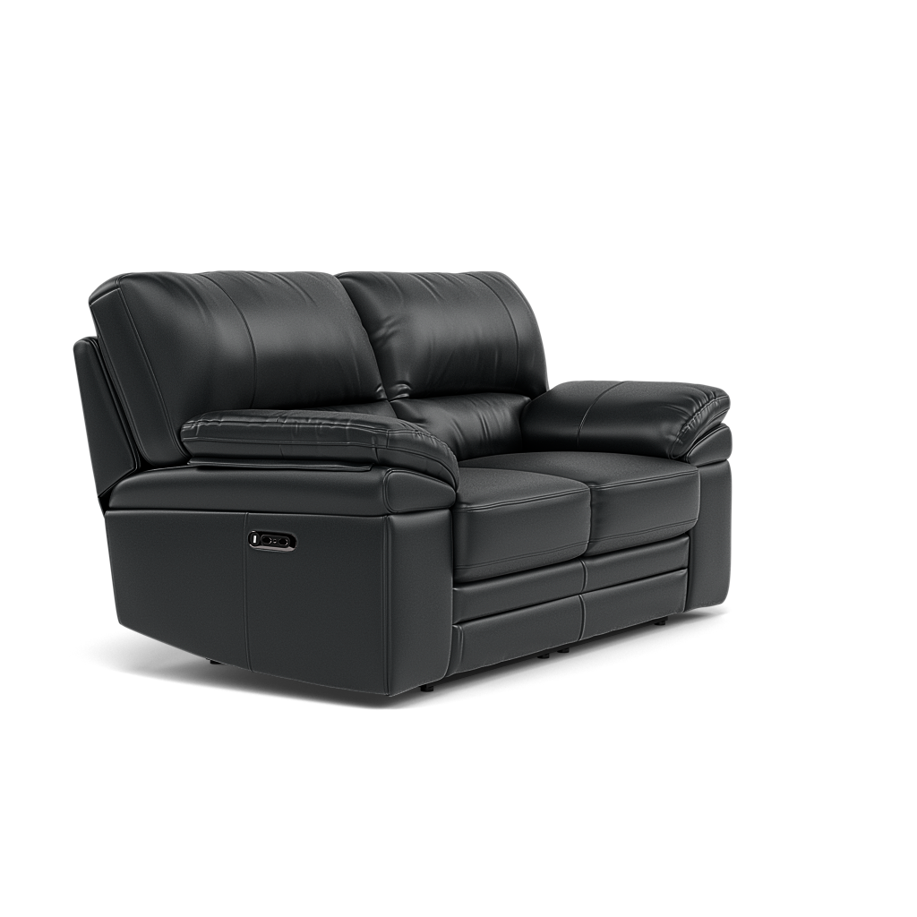 Gino 2 Seater Recliner Sofa - 2 Seater Manual Recliner Sofa Cat 60 - Manual Recliner — Cat-60/25 Montana Charcoal, gallery image 1