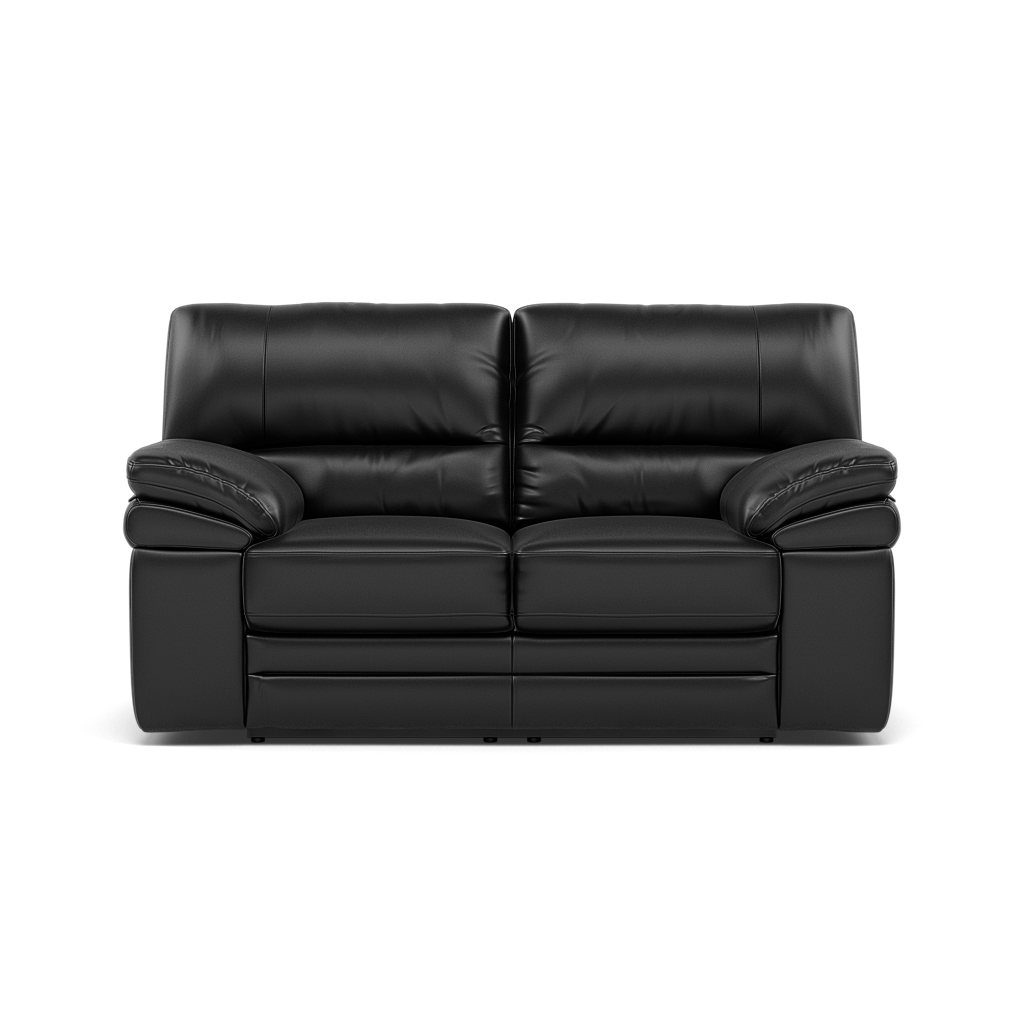 Gino 2 Seater Recliner Sofa - 2 Seater Manual Recliner Sofa Cat 60 - Manual Recliner 2 Seater Sofas Sterling Home 11 Cat-60/22 Montana Jet Black