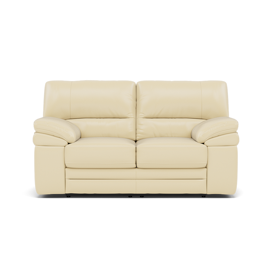Gino 2 Seater Recliner Sofa - 2 Seater Manual Recliner Sofa Cat 60 - Manual Recliner Sterling Home Cat-60/02 Montana Cool Cream 1