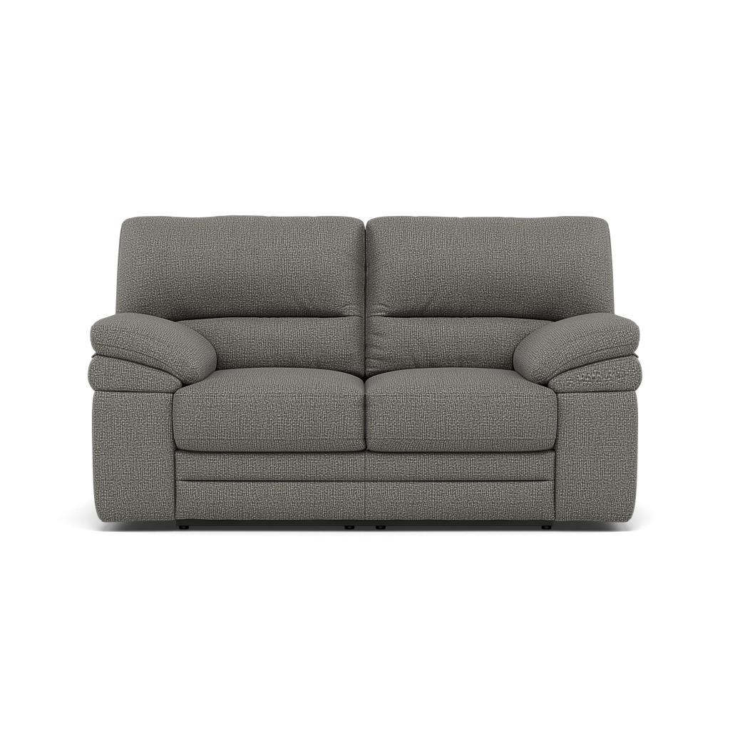 Gino 2 Seater Recliner Sofa - 2 Seater Manual Recliner Sofa F8 - Manual Recliner 2 Seater Sofas Sterling Home 4 Hopsack Platinum 70003