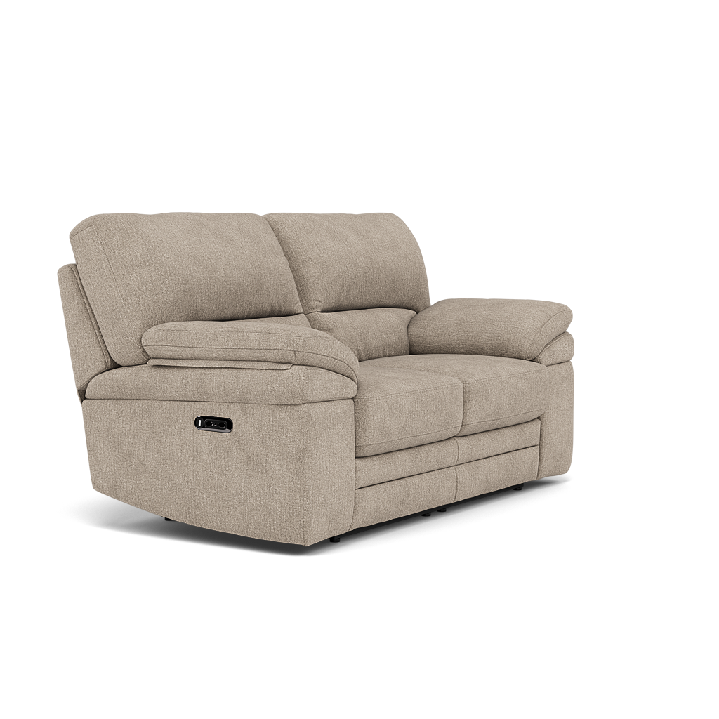 Gino 2 Seater Recliner Sofa - 2 Seater Manual Recliner Sofa F8 - Manual Recliner — Darwin Mink 50366, gallery image 1