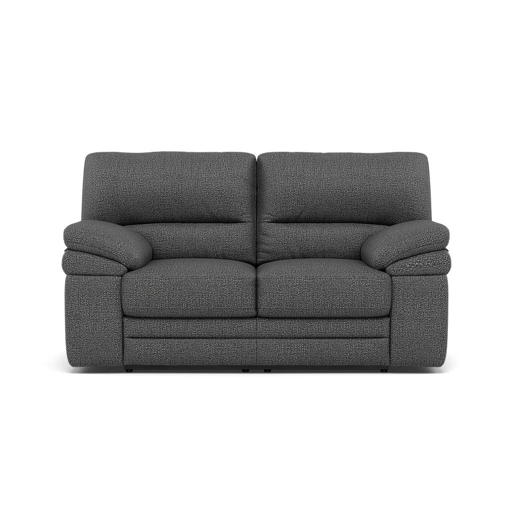 Gino 2 Seater Recliner Sofa - 2 Seater Manual Recliner Sofa F8 - Manual Recliner 2 Seater Sofas Sterling Home 7 Hopsack Charcoal 70006