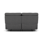Gino 2 Seater Recliner Sofa - 2 Seater Manual Recliner Sofa F8 - Manual Recliner — Hopsack Charcoal 70006, gallery image 2
