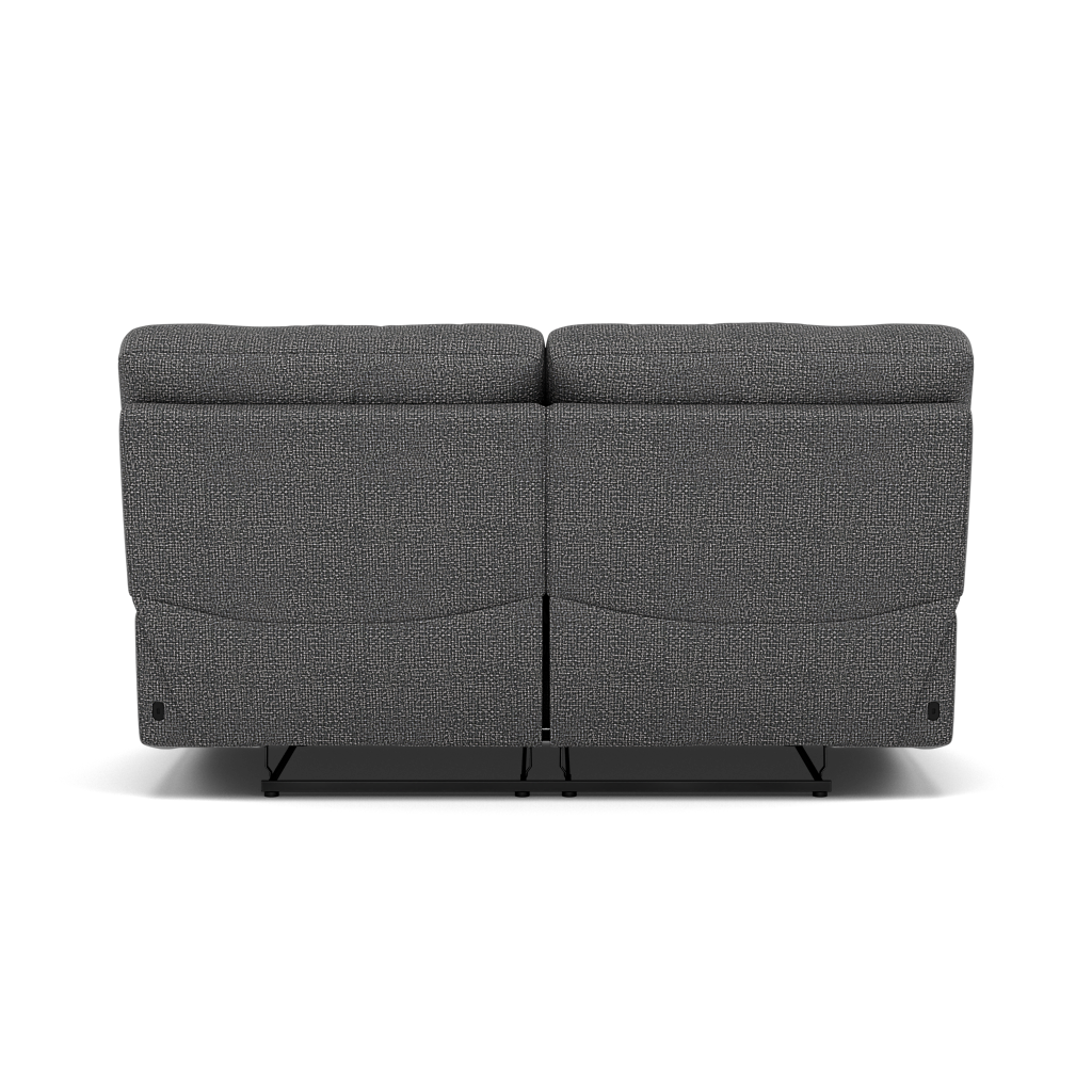 Gino 2 Seater Recliner Sofa - 2 Seater Manual Recliner Sofa F8 - Manual Recliner — Hopsack Charcoal 70006, gallery image 2